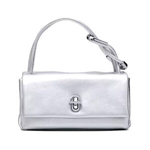 Marc Jacobs Silver The Metallic Mini Dual Bag